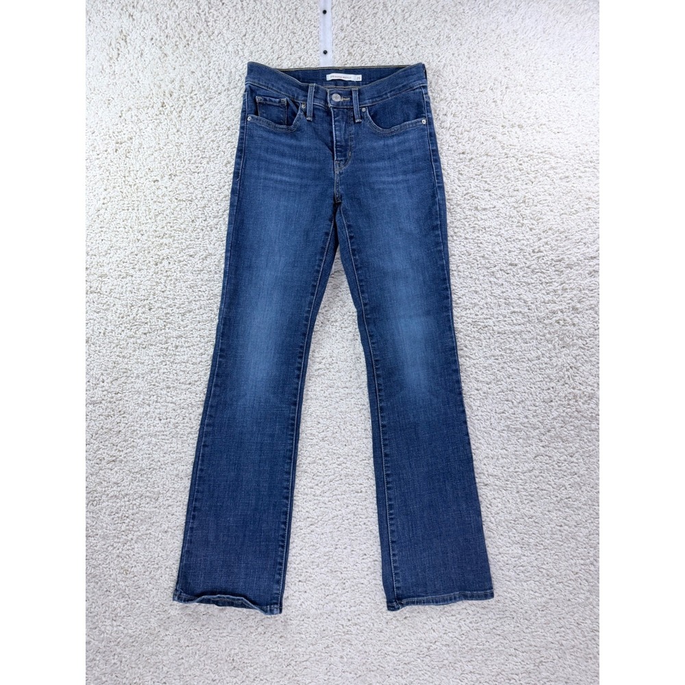 Levi's 315 Shaping Bootcut Jeans Womens 25 Blue Medium Wash Stretch Denim
